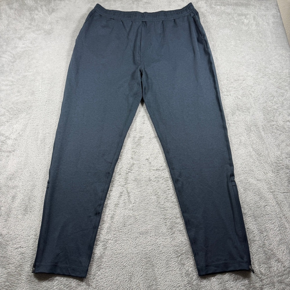 Vuori Sunday Performance Track Pant Men XL Blue Gray Elastic Waist V454